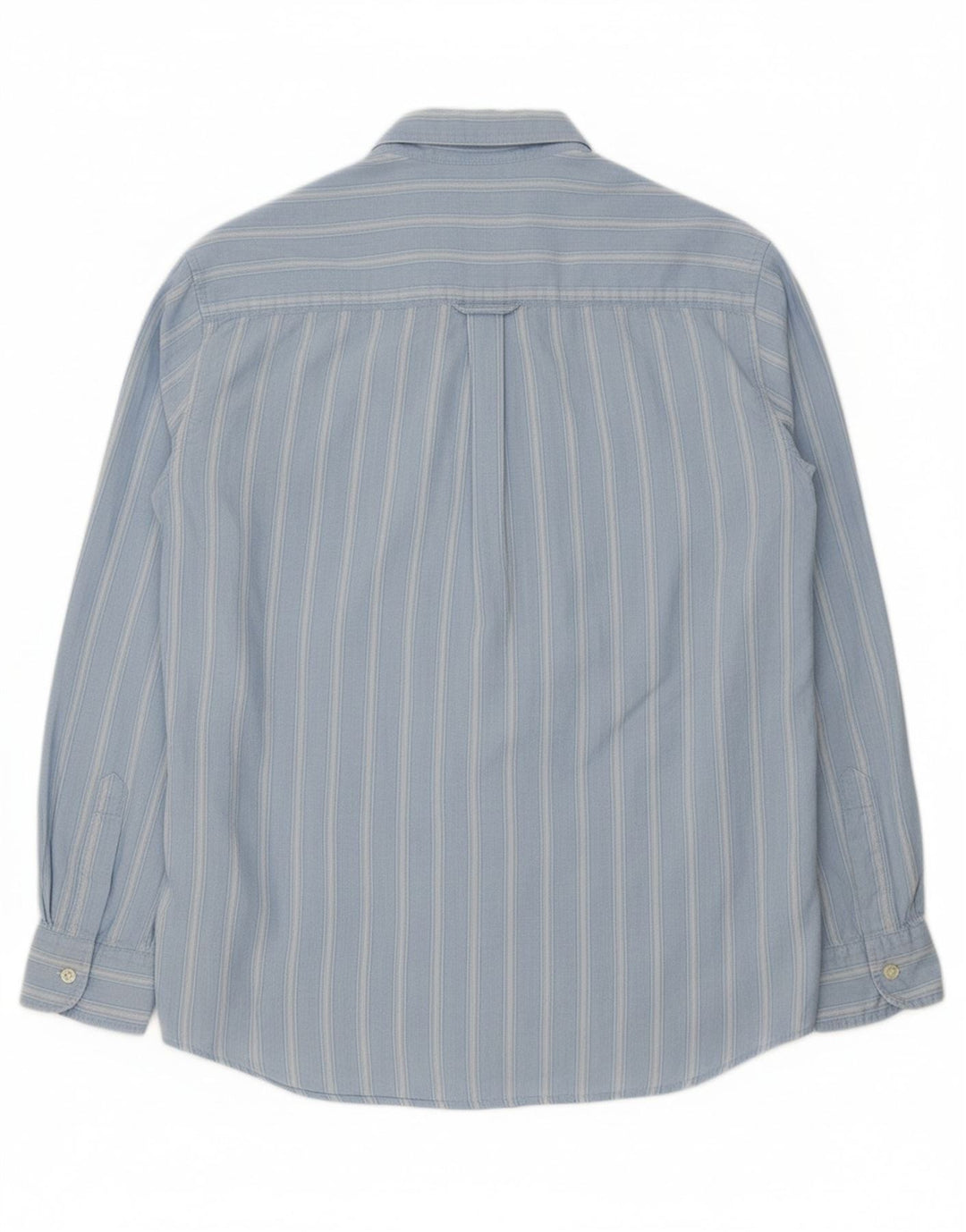 CARRERA Mens Shirt Medium Blue Striped Cotton