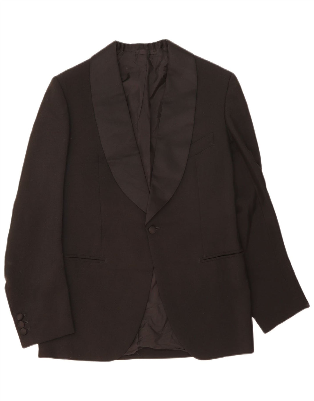 Costum pentru bărbați vintage 1 nasture 2 piese Medium L32 L31 Negru