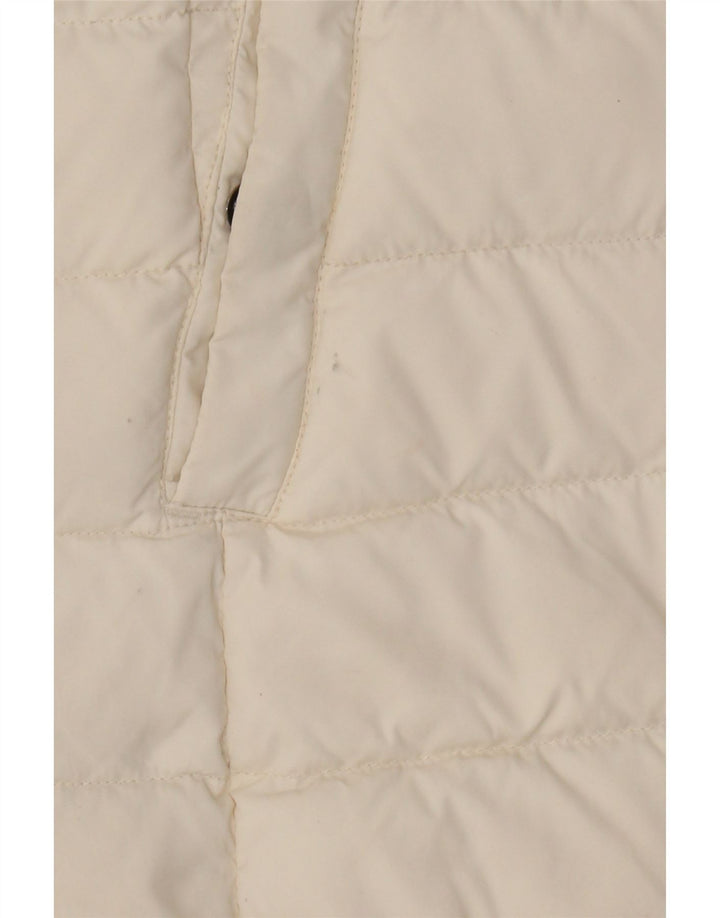 TOMMY HILFIGER Womens Padded Jacket UK 10 Small White Polyester Vintage Tommy Hilfiger and Second-Hand Tommy Hilfiger from Messina Hembry 