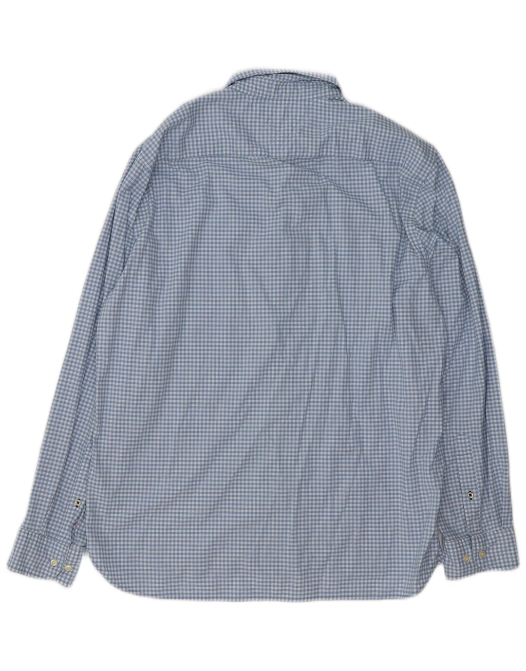 Cămașă pentru bărbați TOMMY HILFIGER, XL, bumbac cu carouri albastre
