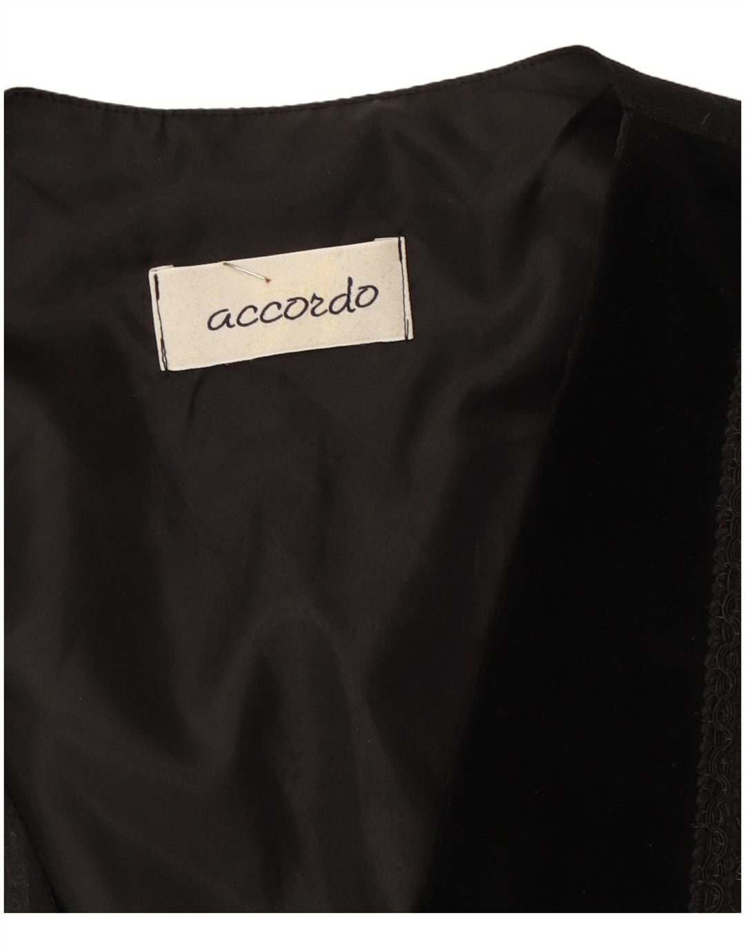 Vestă ACCORDO pentru femei UK 14 Medium Black Patchwork