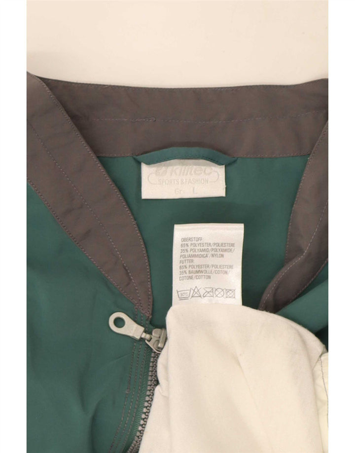 Killtec Gilet pentru bărbați UK 40, mare, verde, poliester color bloc