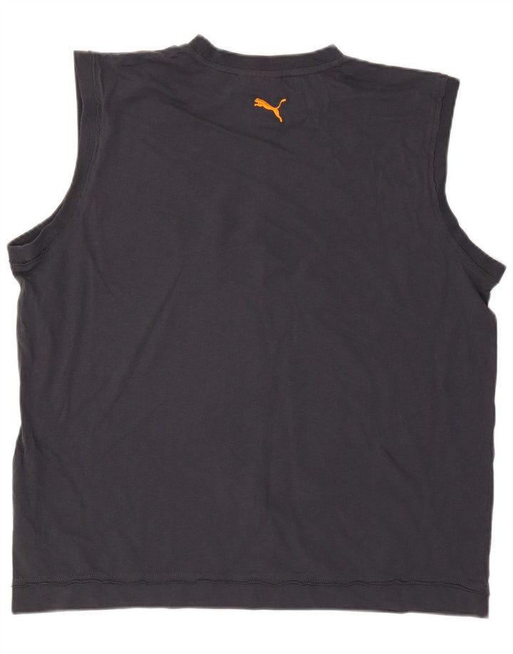 Vesta grafică pentru bărbați Puma, 2XL, bumbac, albastru