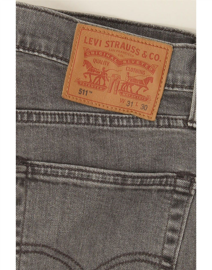 Blugi Levi's 511 Slim pentru bărbați W31 L30 bumbac gri