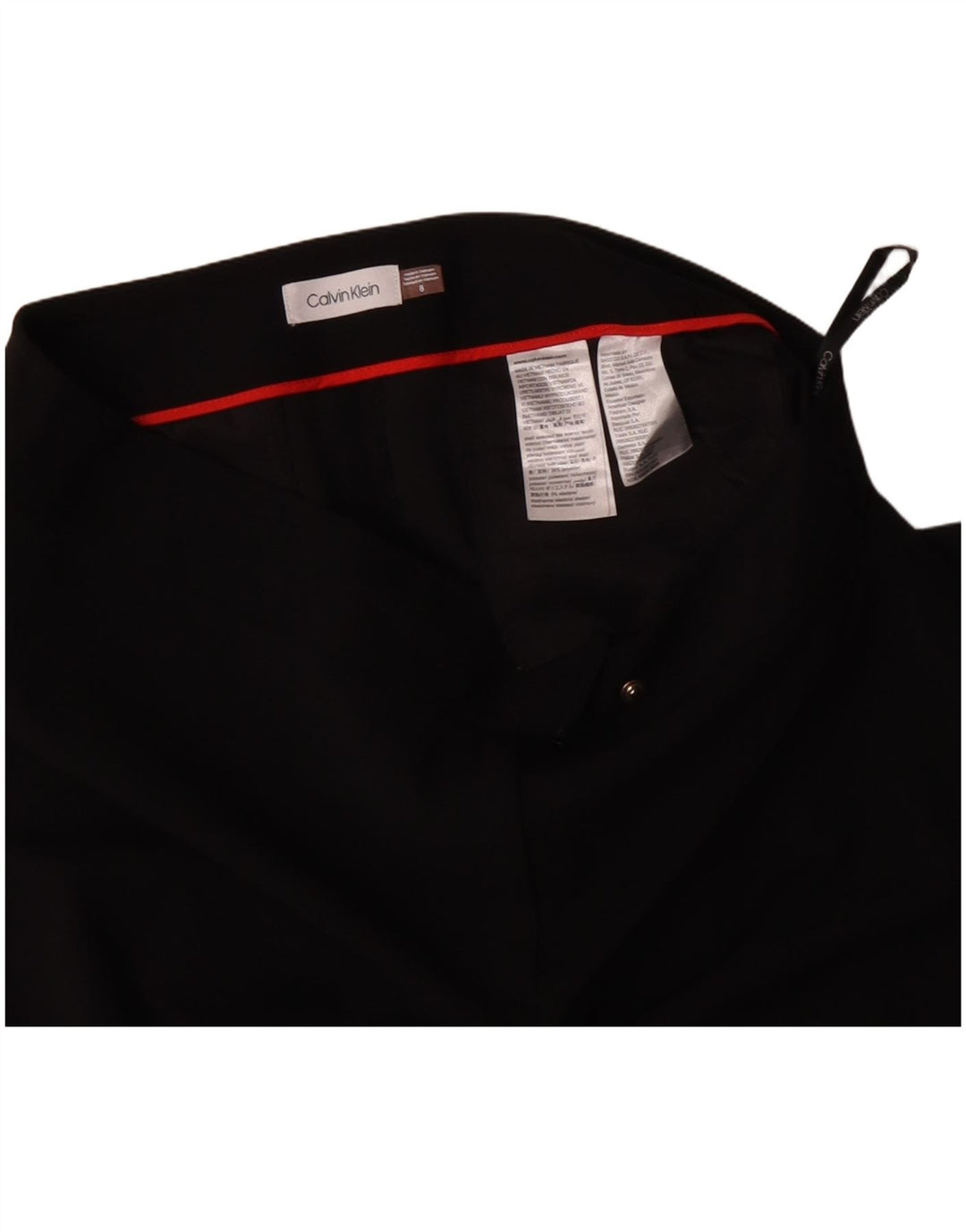 Pantaloni chino drepți Calvin Klein pentru femei US 8 Medium W30 L28 Negru