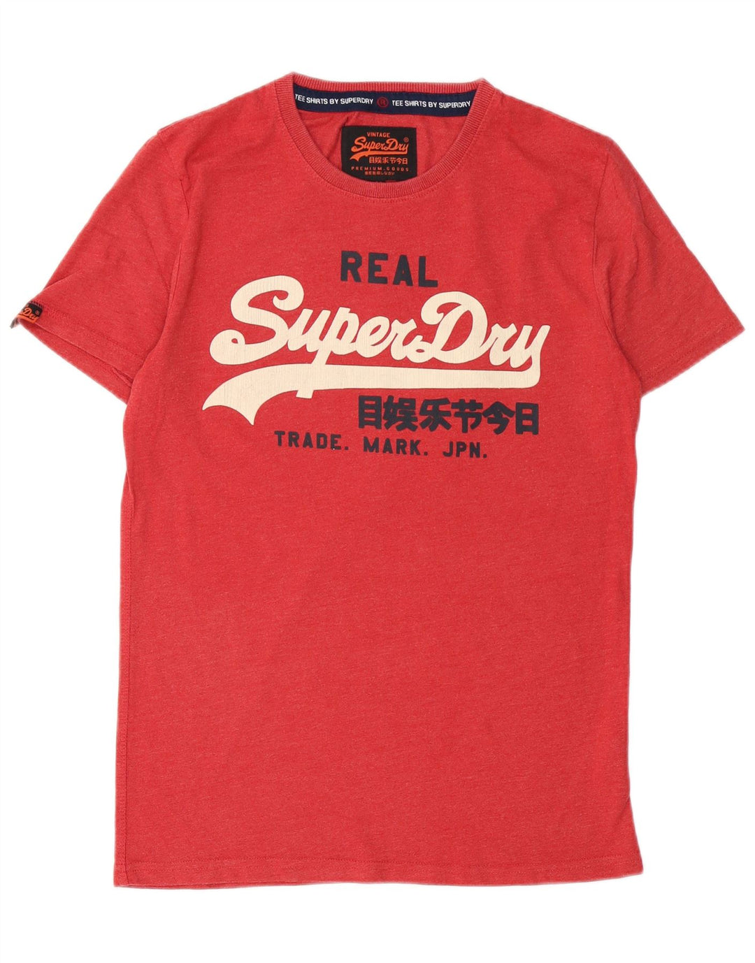 Tricou grafic pentru bărbați SUPERDRY Top din bumbac roșu mediu