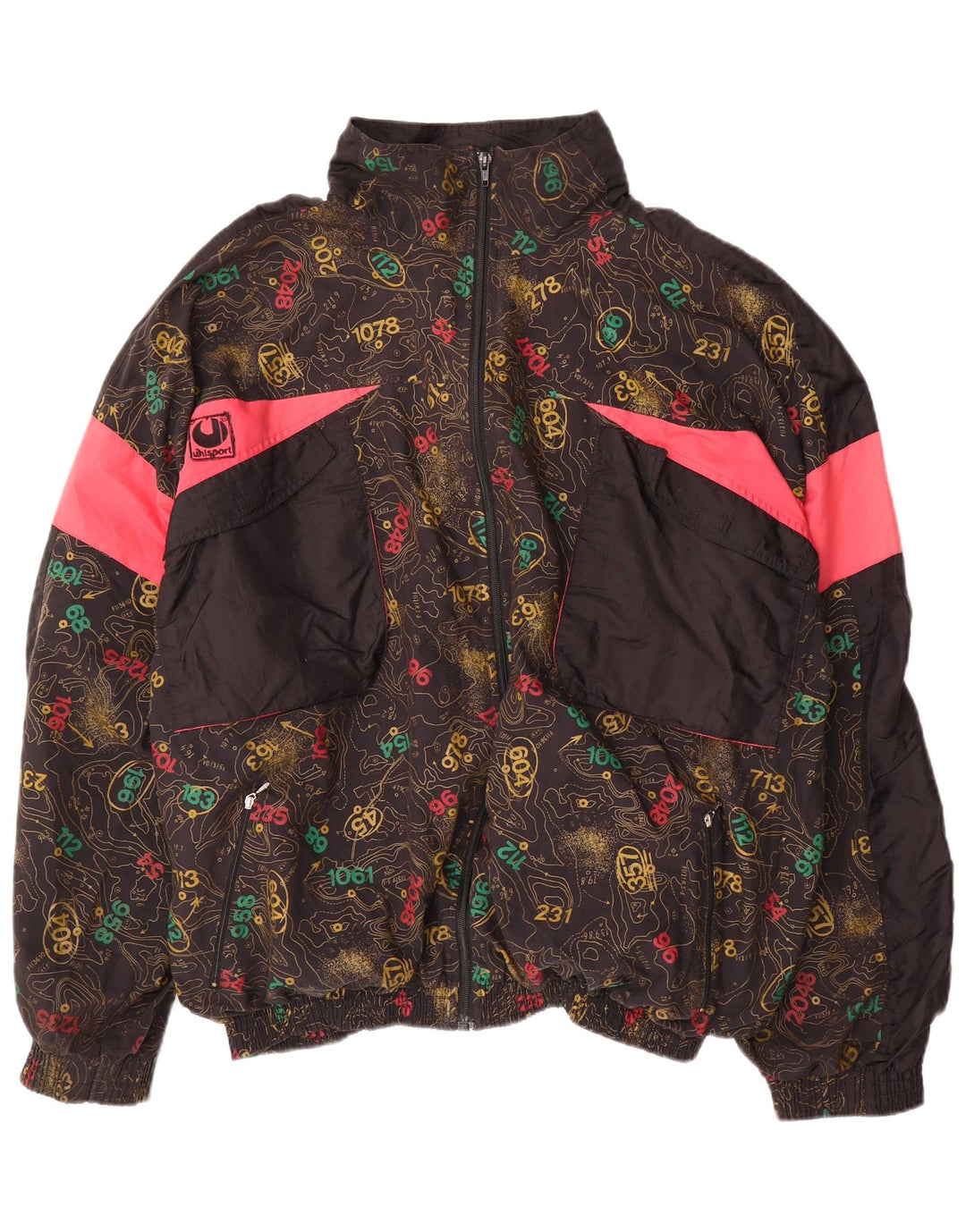 Jachetă de trening grafică Uhlsport pentru bărbați, XL, bumbac color bloc