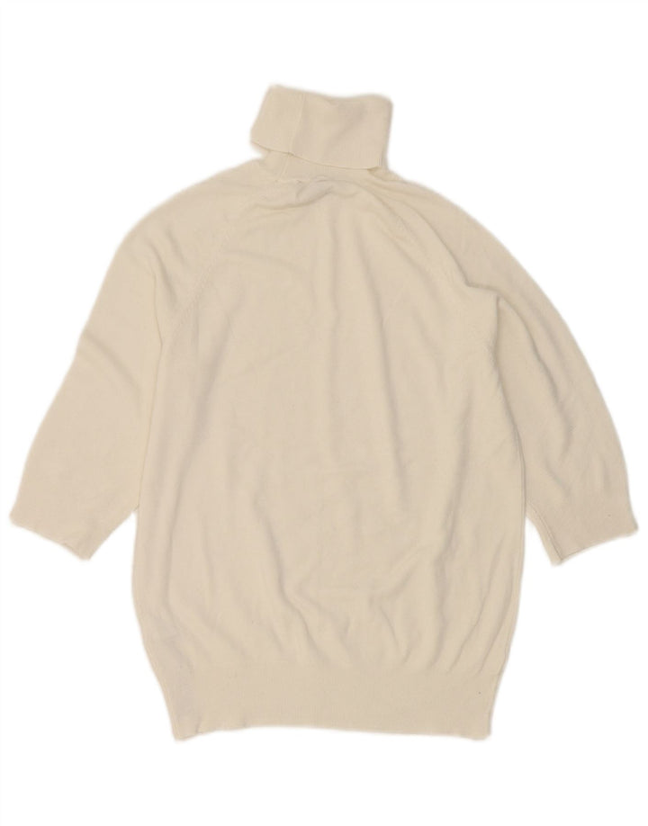 Pulover pentru femei cu mânecă scurtă cu gât rulat Zara UK 12 Medium White