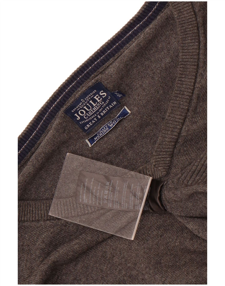 Pulover pentru bărbați Joules cu decolteu în V, XL, bumbac gri