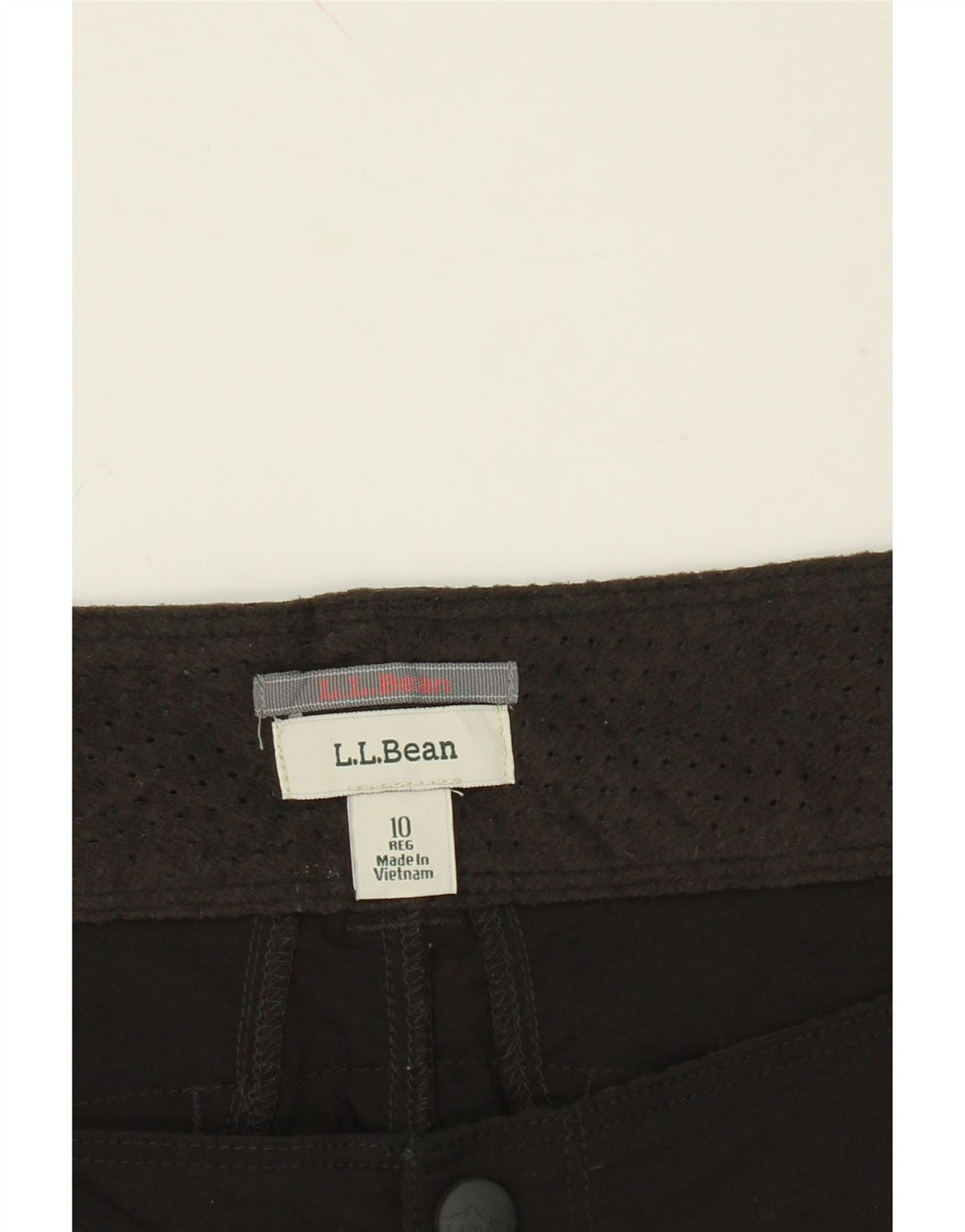 L.L.BEAN Womens Cargo Shorts US 10 Large W32 Black Nylon Vintage L.L.Bean and Second-Hand L.L.Bean from Messina Hembry 