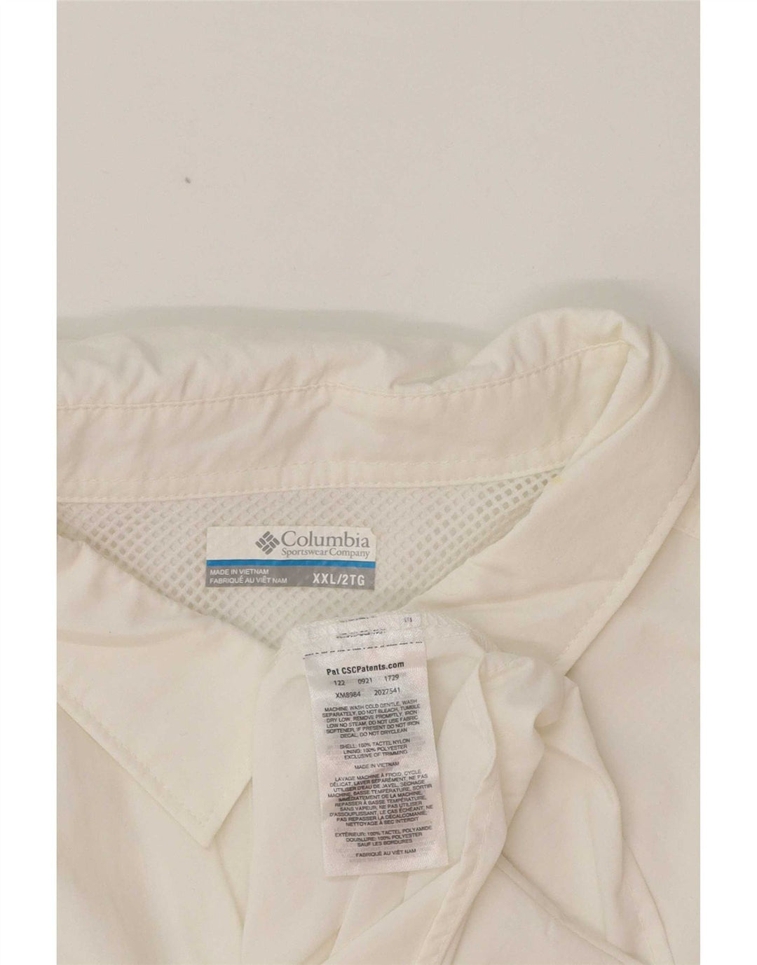 Cămașă Columbia pentru bărbați 2XL, nailon alb