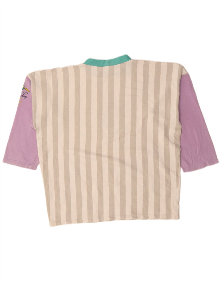 Endurance Top grafic pentru femei cu mânecă lungă UK 18 XL, cu dungi multicolore