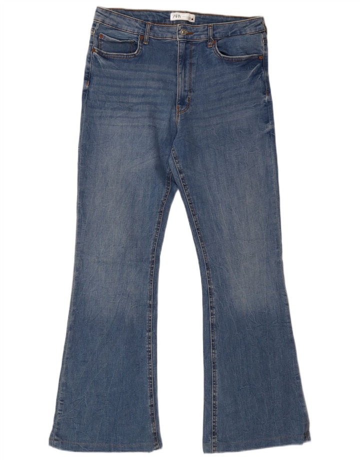 Blugi evazați pentru femei Zara EU 44 XL W34 L31 Bumbac albastru