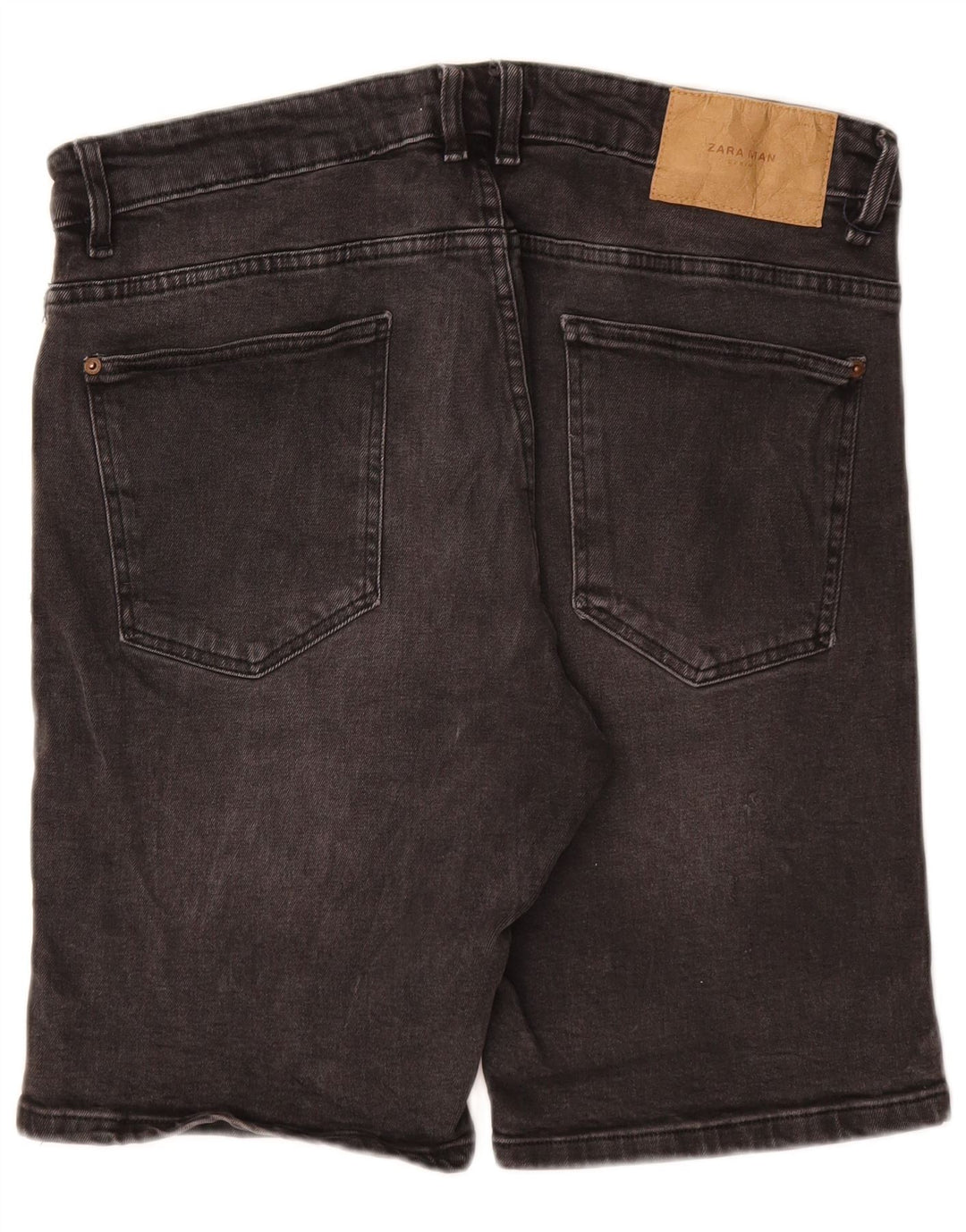 Pantaloni scurți din blugi pentru bărbați ZARA EU 46 XL W36 bumbac gri