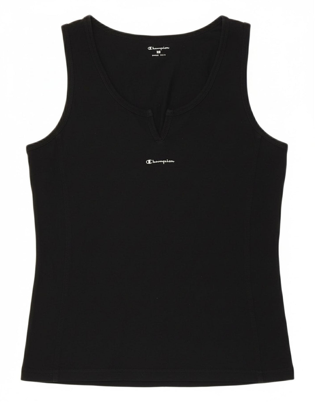 CHAMPION Womens Vest Top UK 14 Large Black