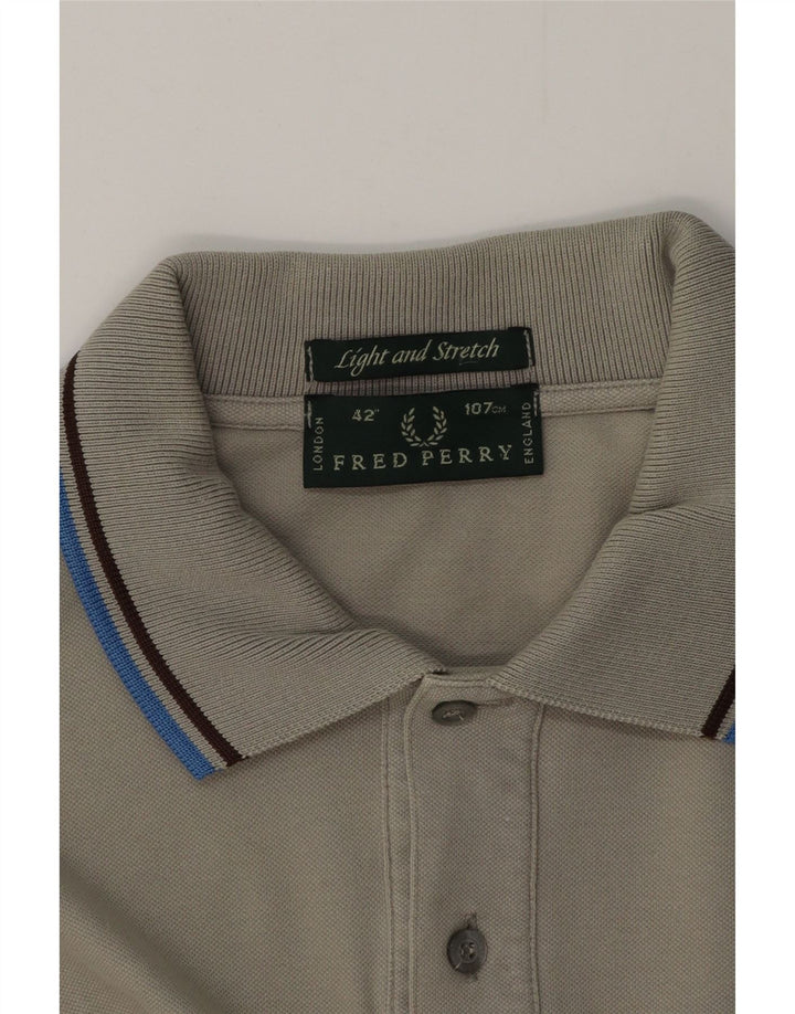 Tricou polo FRED PERRY pentru bărbați, gri mediu