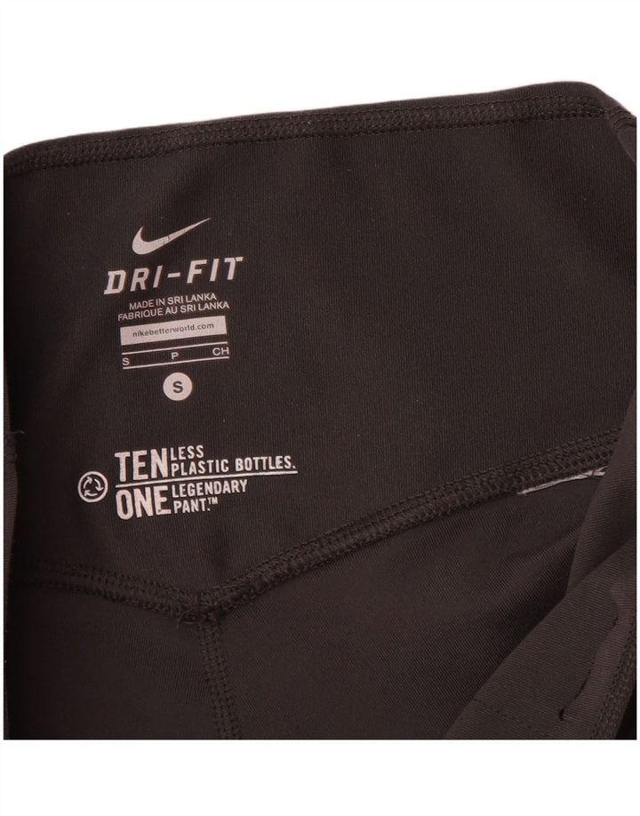 Leggings capri Nike Dri Fit pentru femei UK 8 Small Black
