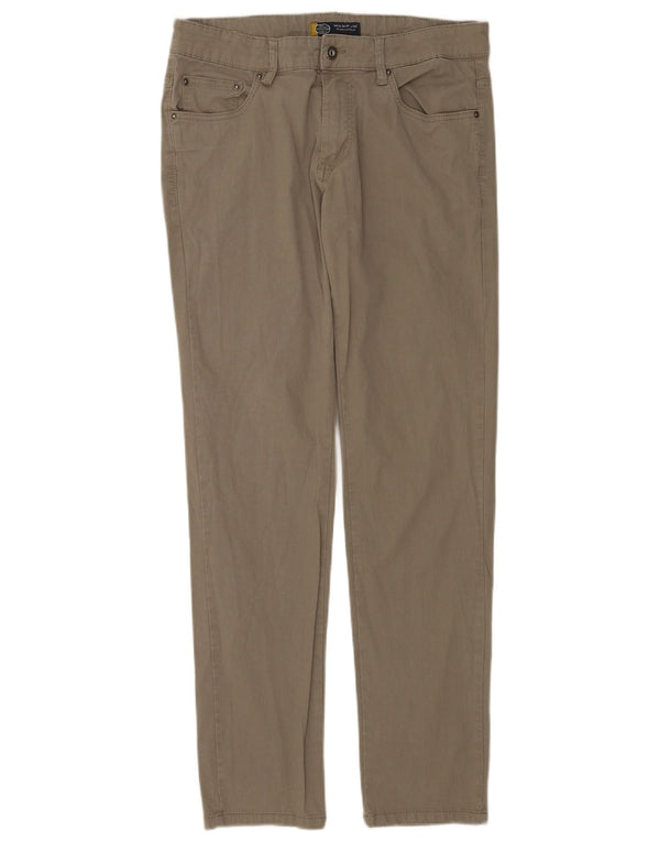 Wampum Pantaloni drepti pentru bărbați din velur IT 48 Medium W33 L31 Bumbac gri