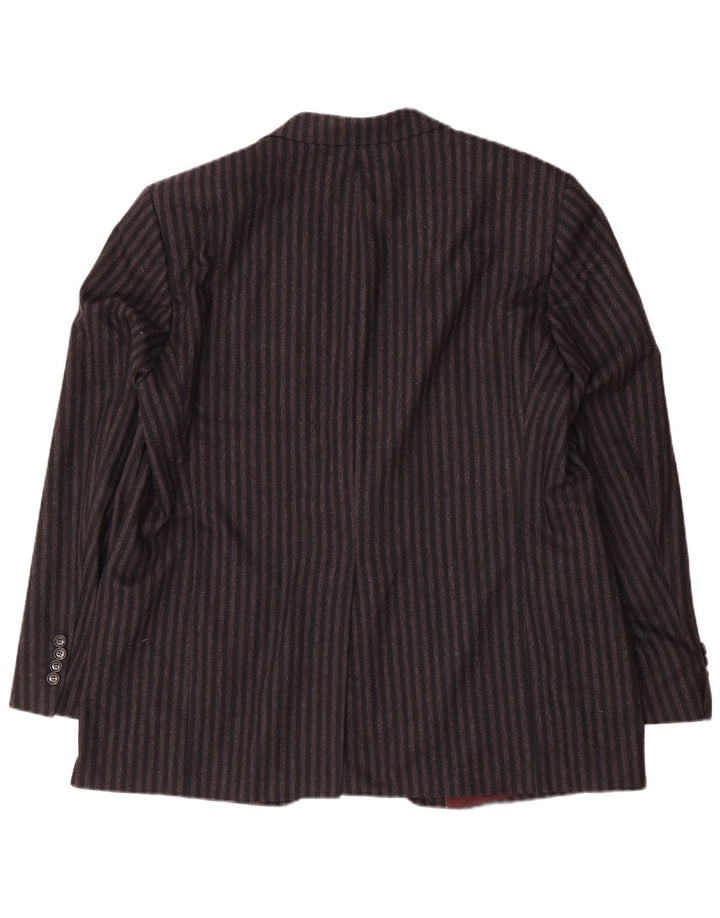 Jachetă Blazer pentru bărbați Pierre Cardin cu 2 nasturi UK 40 Lână mare, gri cu dungi