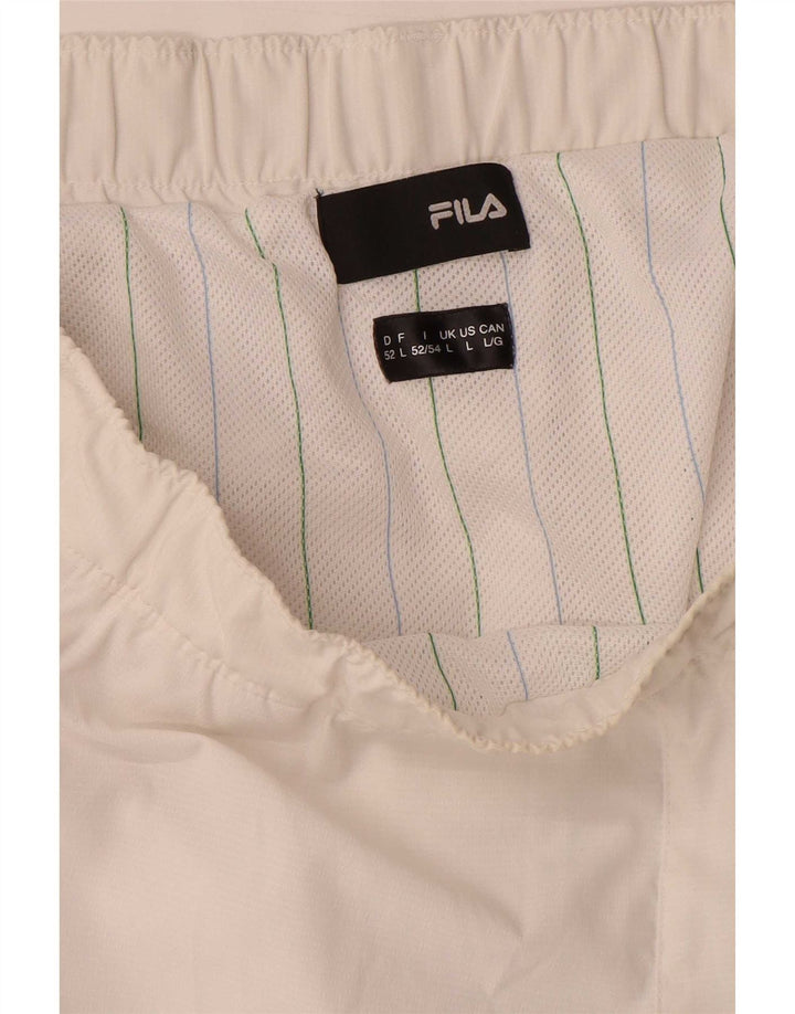 Pantaloni scurți de înot Fila pentru bărbați, mari, albi