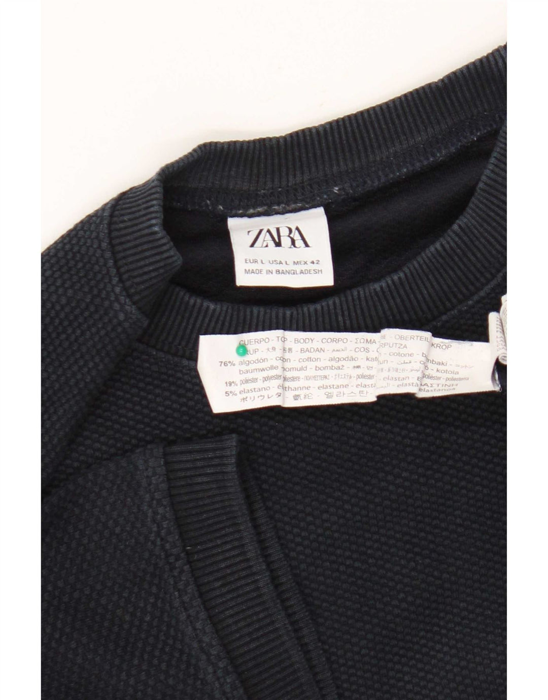 Tricou Bărbați Zara Top Mare Bumbac Bleumarin
