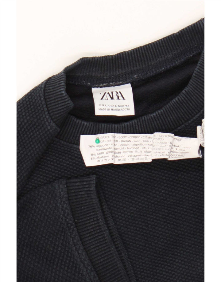 Tricou Bărbați Zara Top Mare Bumbac Bleumarin