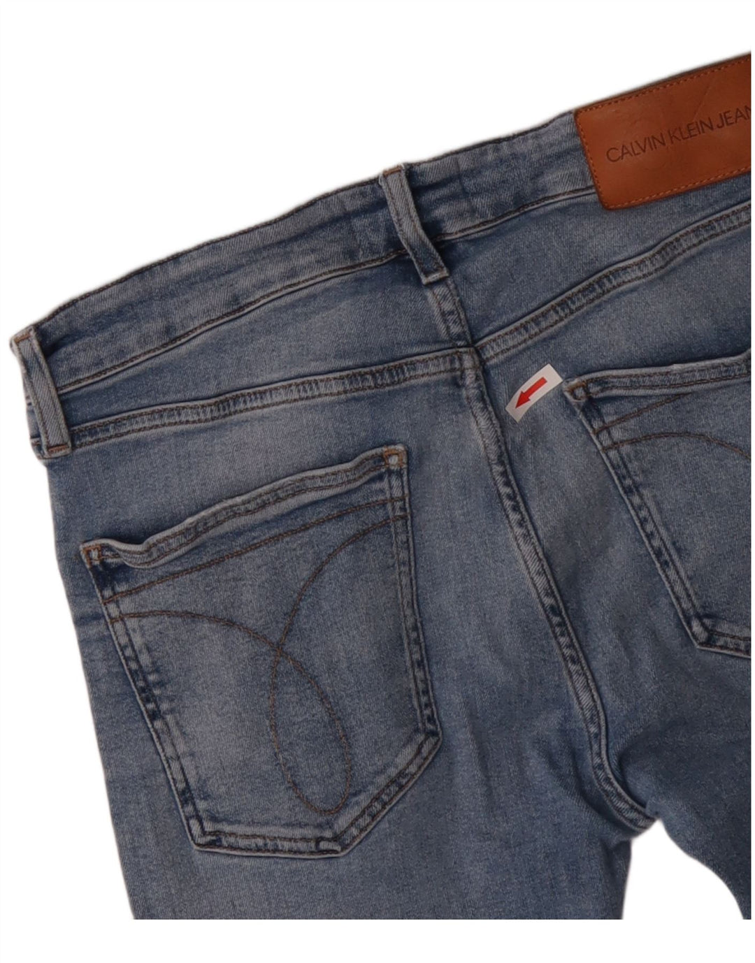 Blugi skinny de damă CALVIN KLEIN W32 L32 bumbac albastru