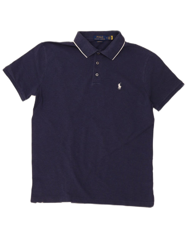 Cămașă pentru bărbați Polo Ralph Lauren, personalizată, slim fit, bumbac mediu albastru bleumarin