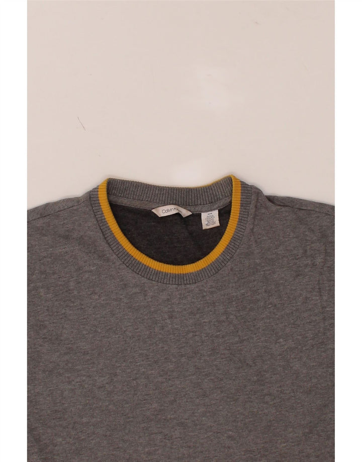 CALVIN KLEIN Mens Sweatshirt Jumper Medium Grey Cotton Vintage Calvin Klein and Second-Hand Calvin Klein from Messina Hembry 