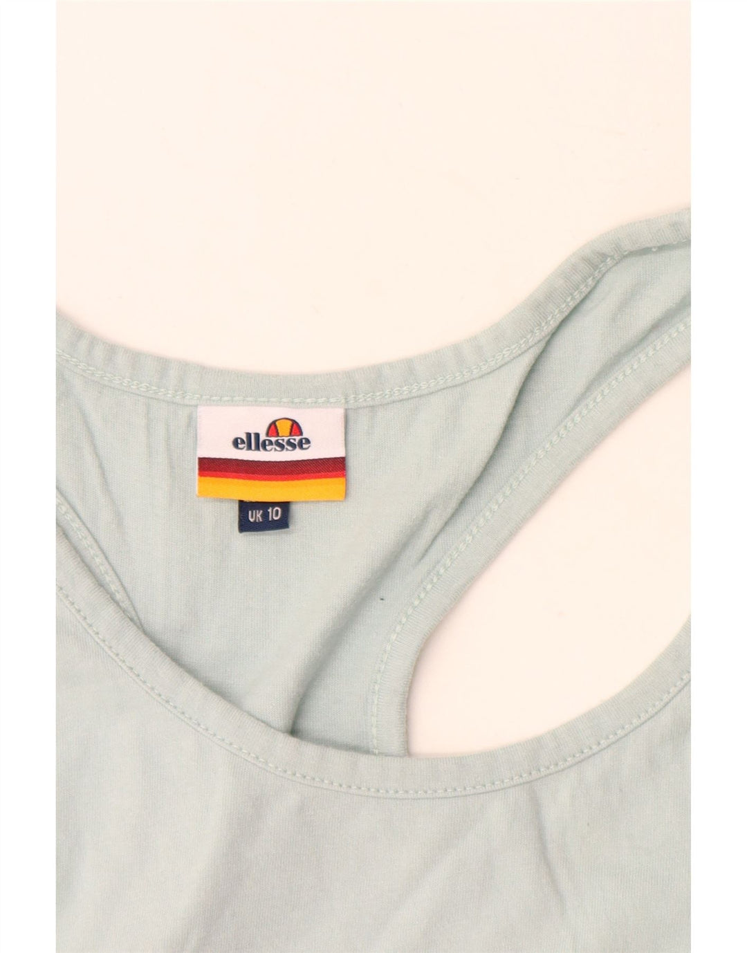 Vestă cu grafică pentru femei Ellesse UK 10 Bumbac albastru mic