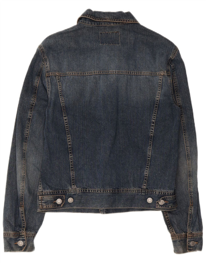 Jachetă de blugi pentru femei SISLEY UK 10 Small Blue Bumbac