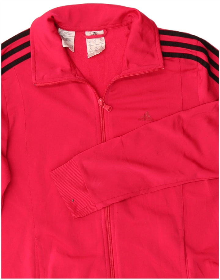 Jachetă de trening pentru femei Adidas UK 4/6 XS poliester roz