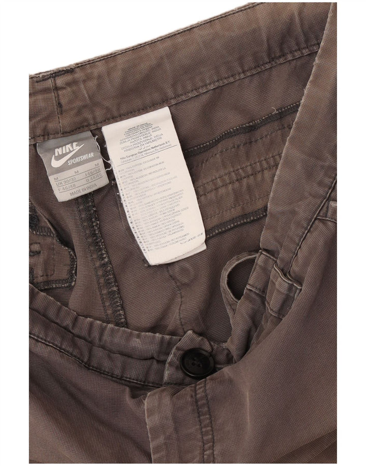 Pantaloni scurți cargo Nike pentru bărbați, mediu W32, bumbac maro