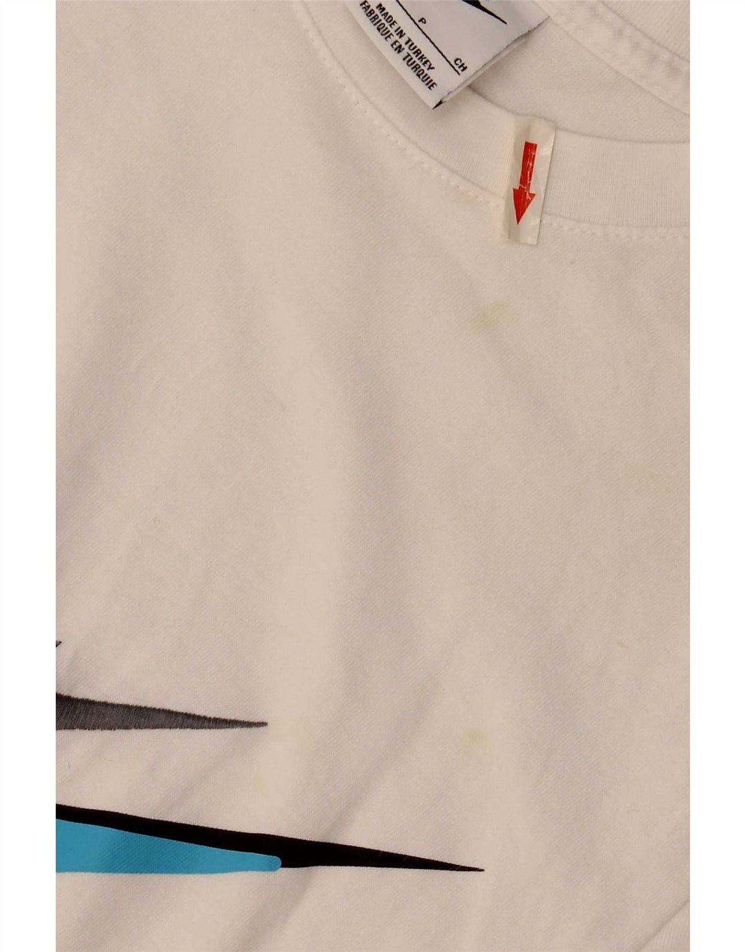 Tricou grafic Nike pentru bărbați Top mic, alb, bumbac
