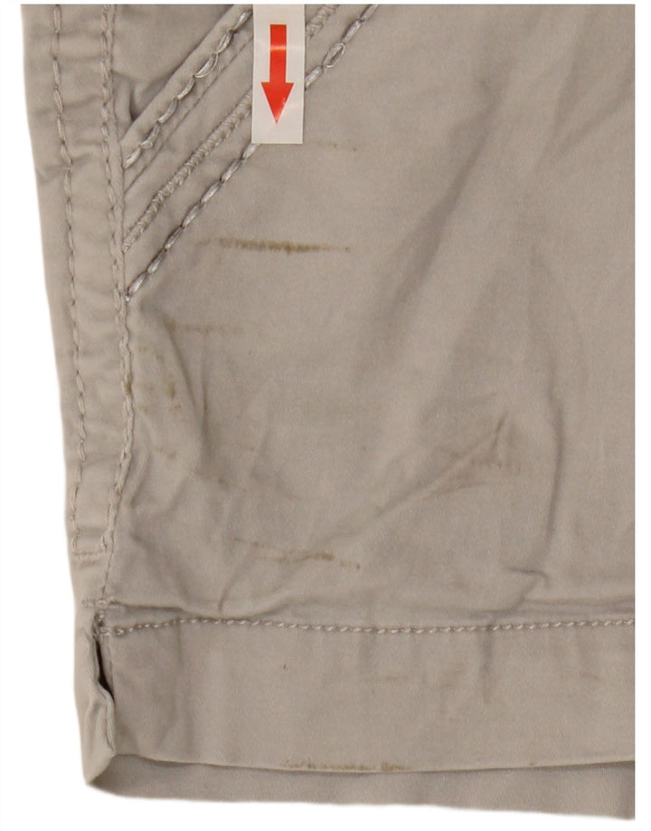Pantaloni scurti chino cu talie joasă BKE pentru femei W30 bumbac gri mediu