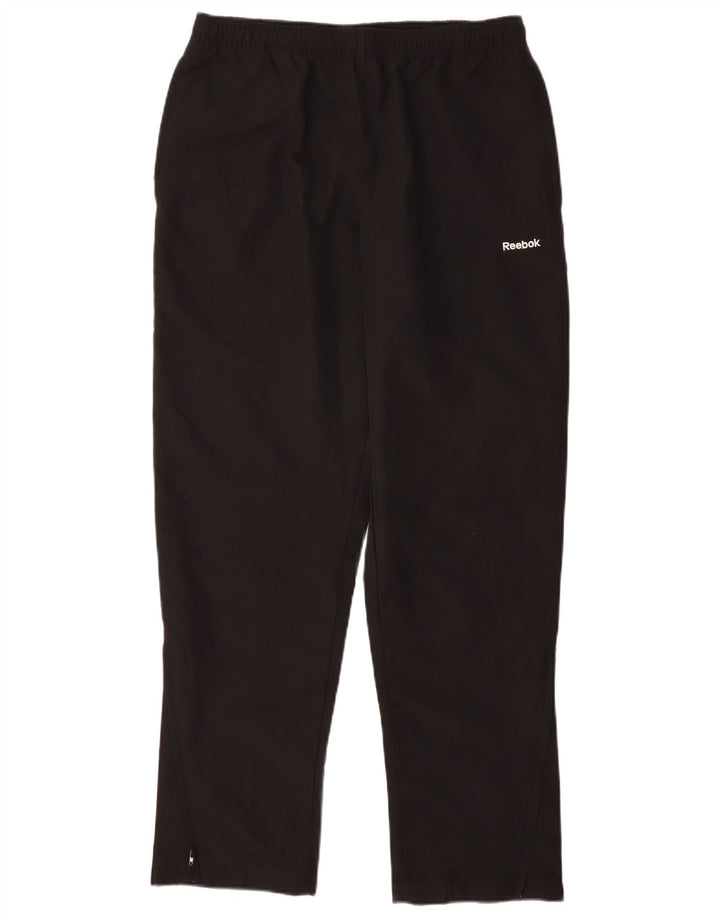 Pantaloni de trening Reebok pentru bărbați, poliester negru mic