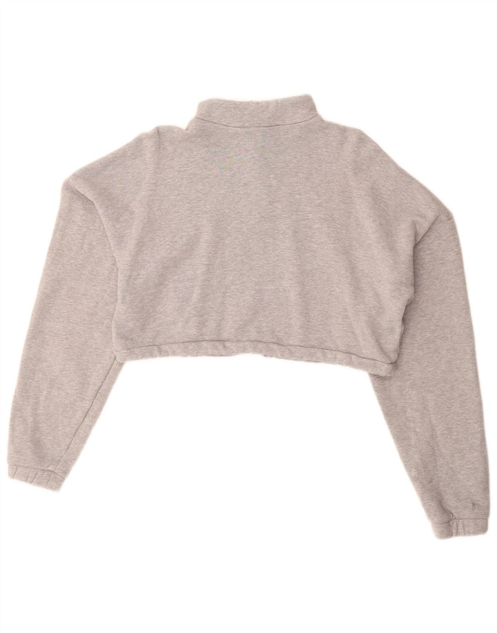 Pulover cu grafic supradimensionat Adidas pentru femei UK 10 mic, gri, pete