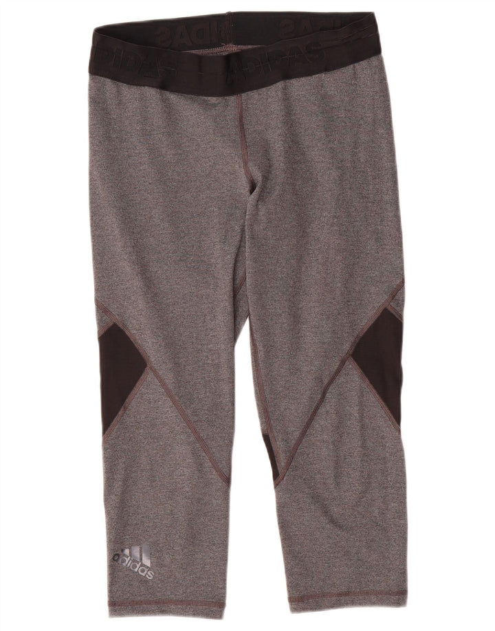 Leggings Adidas Climacool Capri pentru femei Marea Britanie 12/14 Gri mediu Colorblock