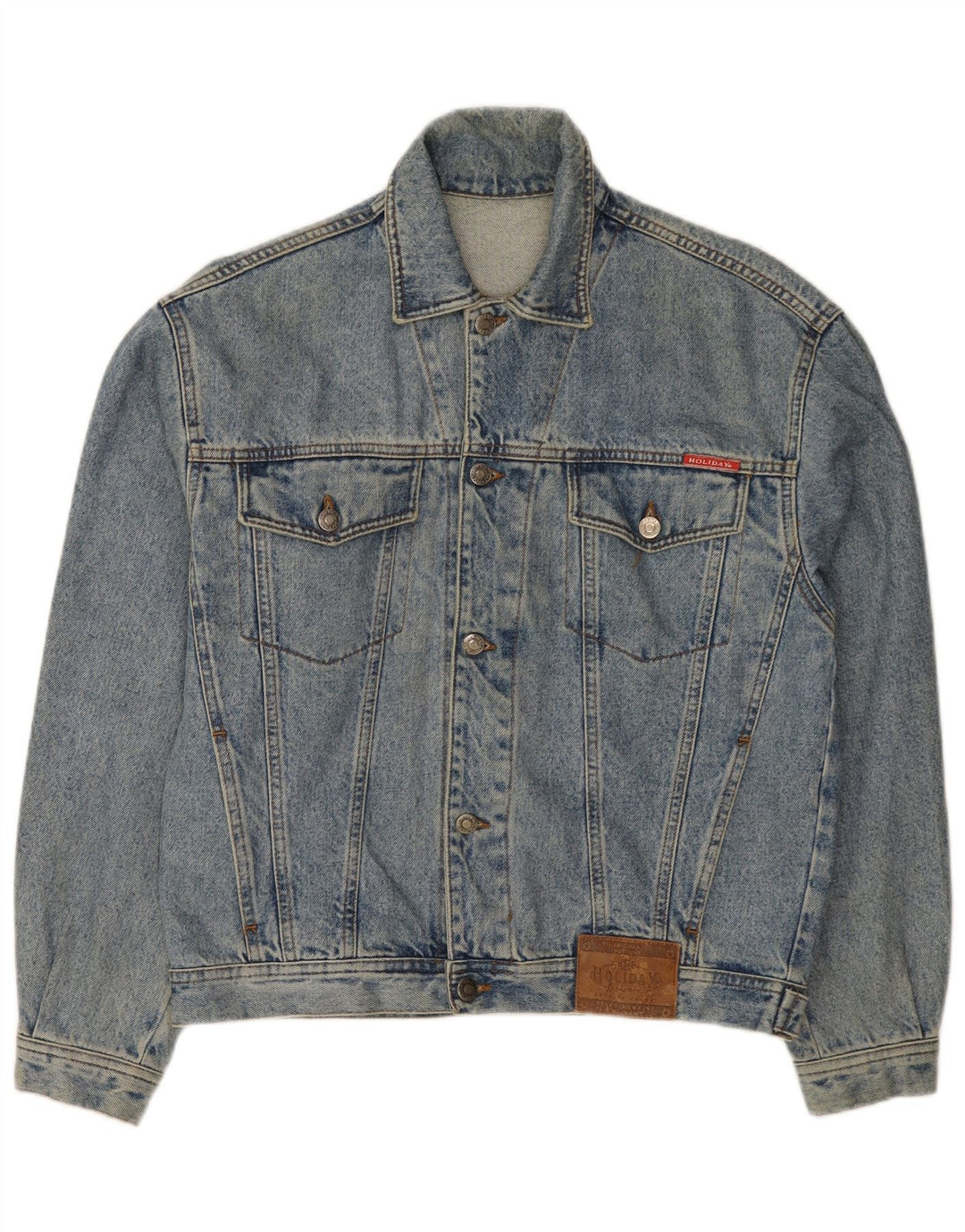 Jachetă de blugi pentru bărbați de vacanță UK 36 Small Blue Bumbac