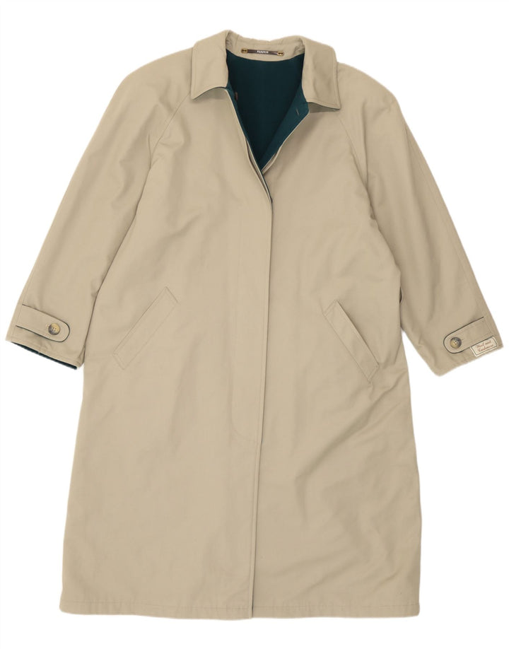 Palton reversibil vintage pentru femei EU 40 Lână verde medie