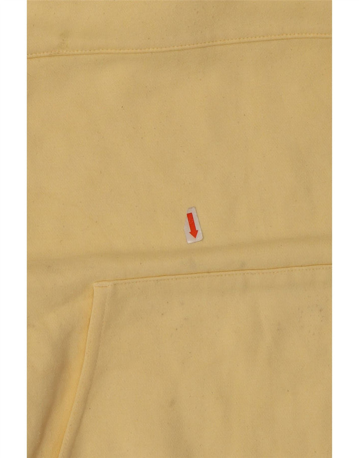 Pulover supradimensionat pentru femei Adidas UK 14 Bumbac galben mediu