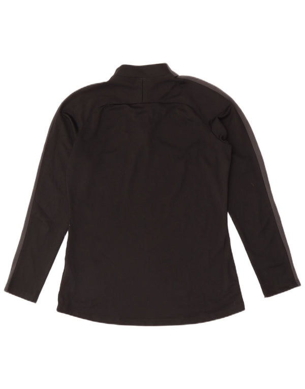 Top de trening Nike Dri Fit Pullover pentru femei UK 10 Small Black Colorblock