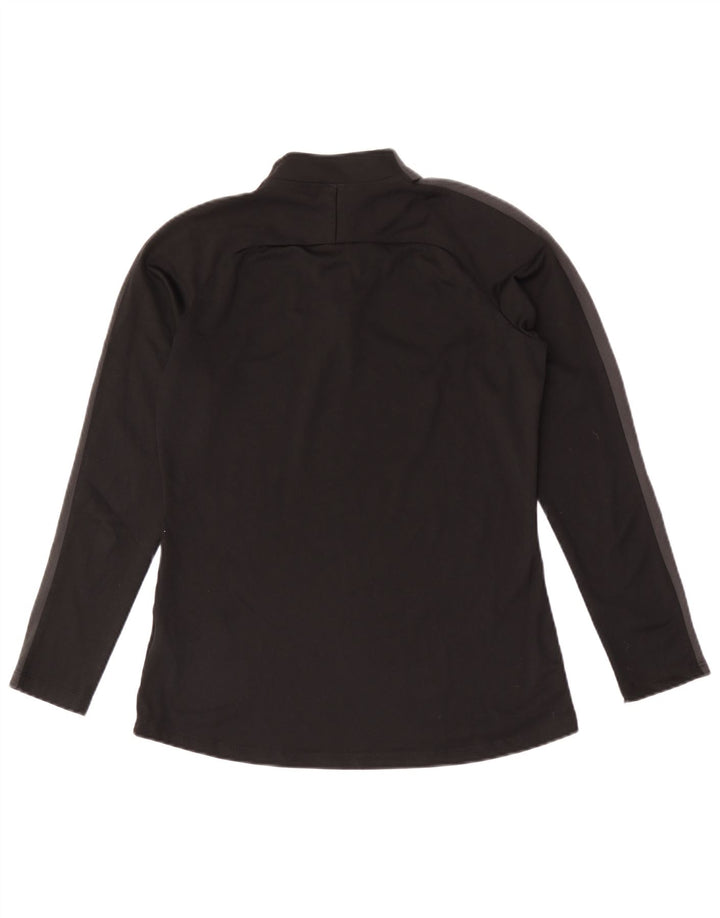 Top de trening Nike Dri Fit Pullover pentru femei UK 10 Small Black Colorblock