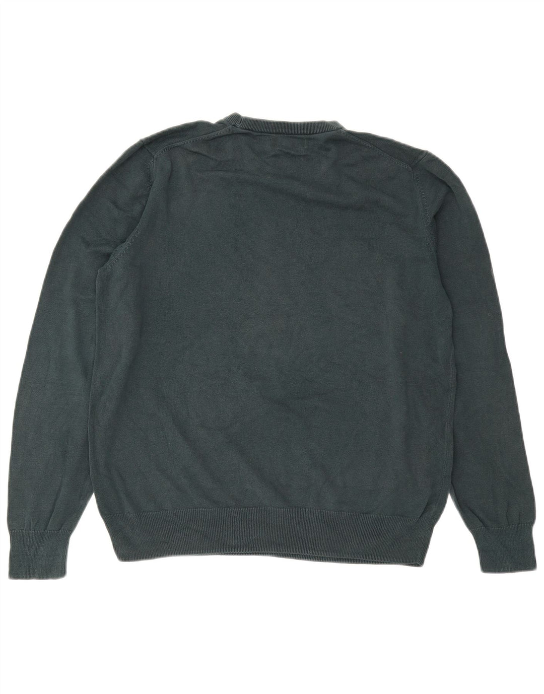 MARKS & SPENCER Pulover pentru bărbați cu gât crew pulover XL bumbac verde