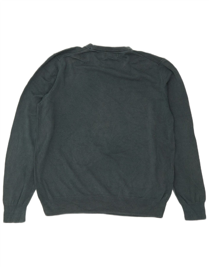 MARKS & SPENCER Pulover pentru bărbați cu gât crew pulover XL bumbac verde