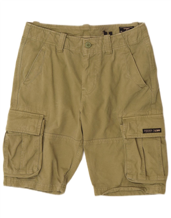 Pantaloni scurti cargo Superdry pentru bărbați W32, bumbac mediu kaki