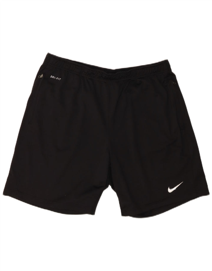 Pantaloni scurți sport Nike Dri Fit pentru bărbați XL, poliester negru
