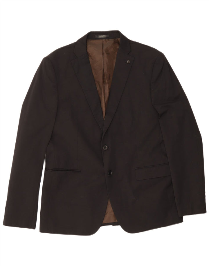 Blazer pentru bărbați Zara cu 2 nasturi EU 54 XL bumbac negru