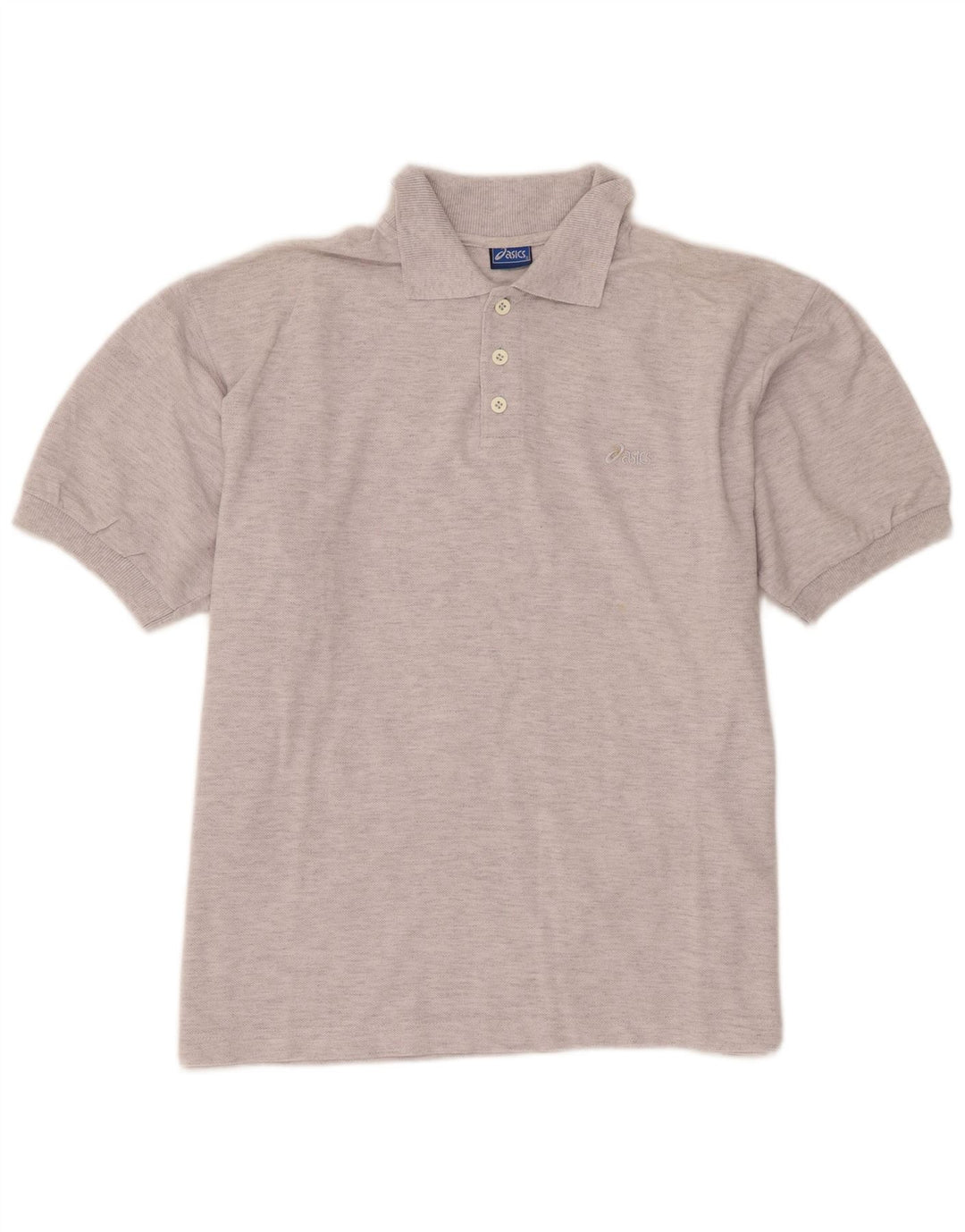 Tricou polo pentru bărbați Asics XL, bumbac cu pete gri
