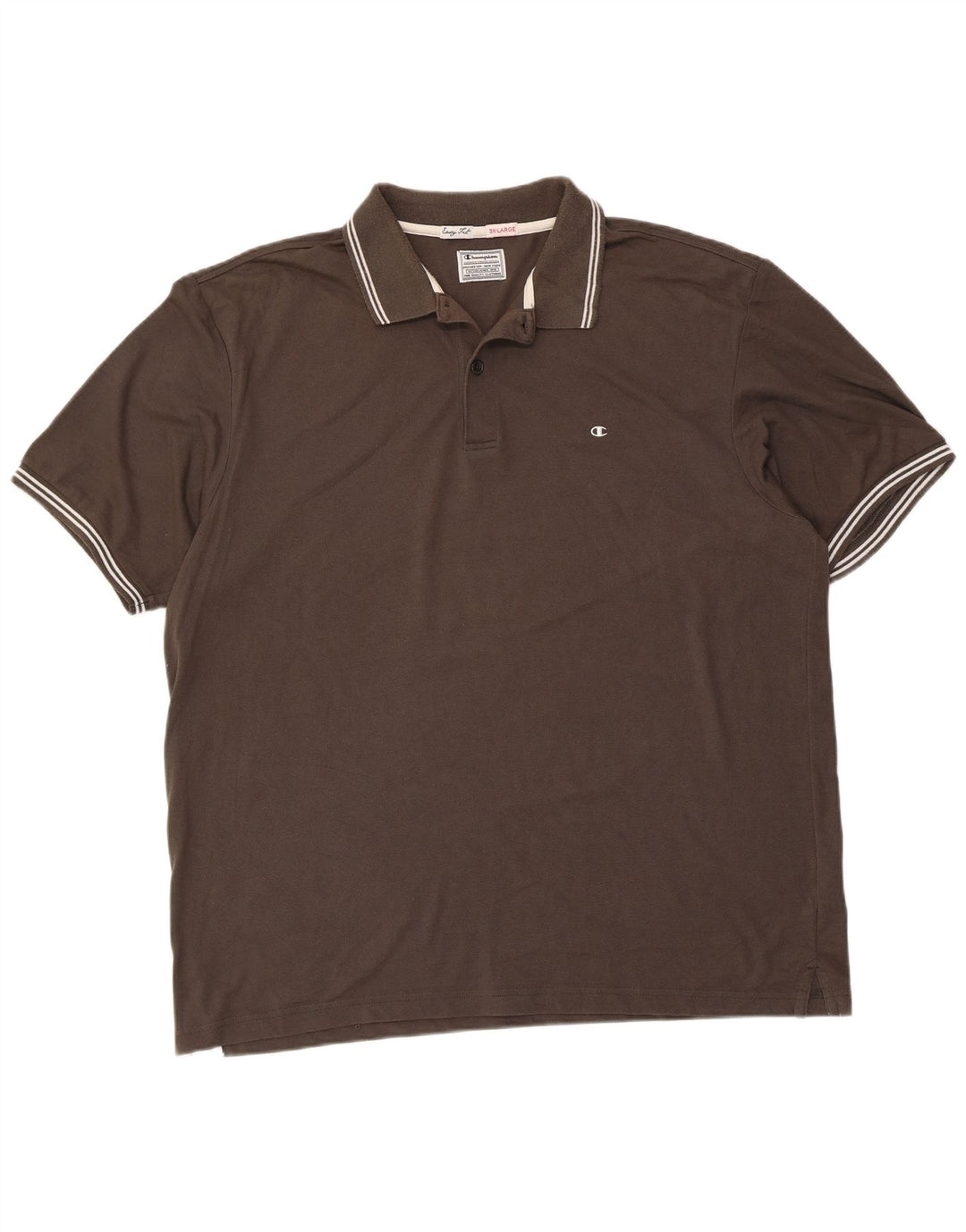 Tricou polo pentru bărbați CHAMPION Easy Fit, bumbac maro 3XL